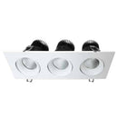 Votatec 3.5″ 3 HEADS Regressed Gimbal 5Way CCT Adjustable VO-SP3.5W12-120-D-5WAY-3H 120V 36W CCT(2.7K, 3K, 3.5K, 4K, 5K)