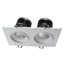 Votatec 3.5″ 2 HEADS Regressed Gimbal 5Way CCT Adjustable VO-SP3.5W12-120-D-5WAY-2H 120V 24W CCT(2.7K, 3K, 3.5K, 4K, 5K)