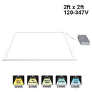 Votatec 2' x 2' LED T-Bar Frame Light, 120-347V 40W/35W/30W/25W/20W ADJ, CCT(3K, 3.5K, 4K, 5K, 6.5K Adjustable)