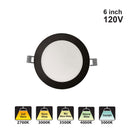 Votatec 6″ Slim Round Panel LED – 5Way CCT Adjustable VO-RP6W13-120-D-5WAY/BK 120V 13W CCT(2.7K, 3K, 3.5K, 4K, 5K)