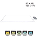 Votatec 2' x 4' LED T-Bar Frame Light, 120-347V 60W/55W/50W/45W/40W ADJ, CCT(3K, 3.5K, 4K, 5K, 6.5K Adjustable)