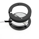 Round LED Retrofit Cabinet Puck Light, 12V 3.5W 3000K(Warm White) Black - ledlightsandparts