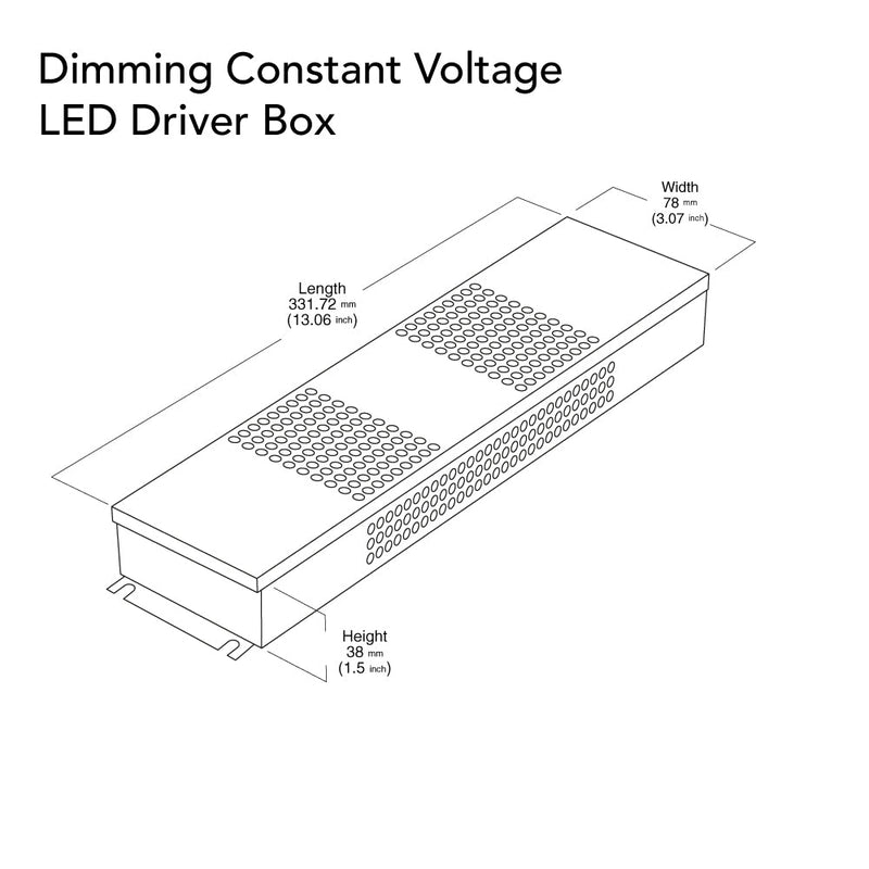 VEROBOARD 24V 60W Triac/0-10V Dimmable LED Driver (Multi Dimming with Junction Box) VBD-024-060VTD2JV2