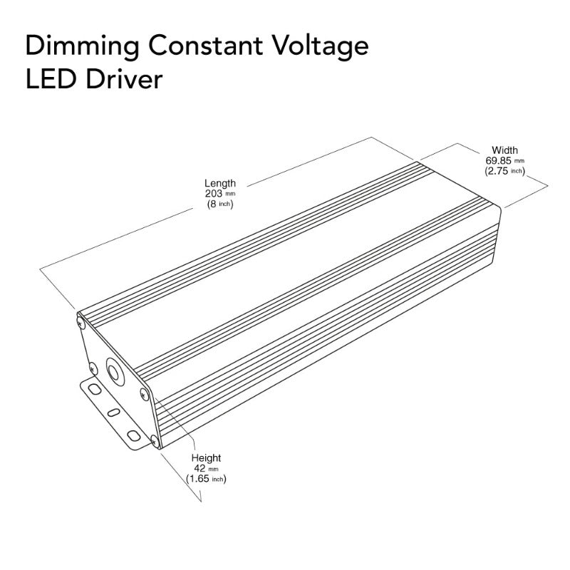 VBD-024-080VTD2JV2 Triac/0-10V Dimmable LED Driver, 24V 80W 100-277V AC - ledlightsandparts