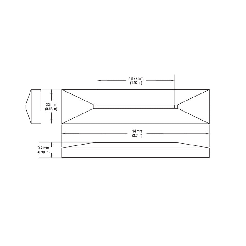 4 inch Linear Step Light 24V 0.6W CCT(2.7K, 3K, 3.5K, 4K, 5K) Gold