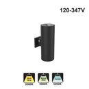 Votatec Outdoor Wall Cylinder OW0608G-2-20-853-BK 120-347V 20W, 30W, 40W CCT(3K, 4K, 5K)