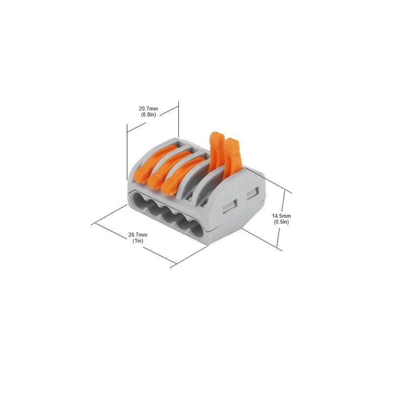 Wago Easy Connector 222-415 Pack of 1 - ledlightsandparts