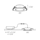 dals 4 inch slim gimbal recessed panel light GPN4-CC-WH, 120V 10W