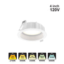 dals 4 inch Regressed Panel light DRR4-CC-WH, 120V 11W