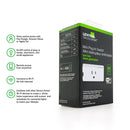 Leviton Decora Smart Wi-Fi Mini Plug-In Switch Dimmer (2nd Gen) 120V 5A D215P - ledlightsandparts