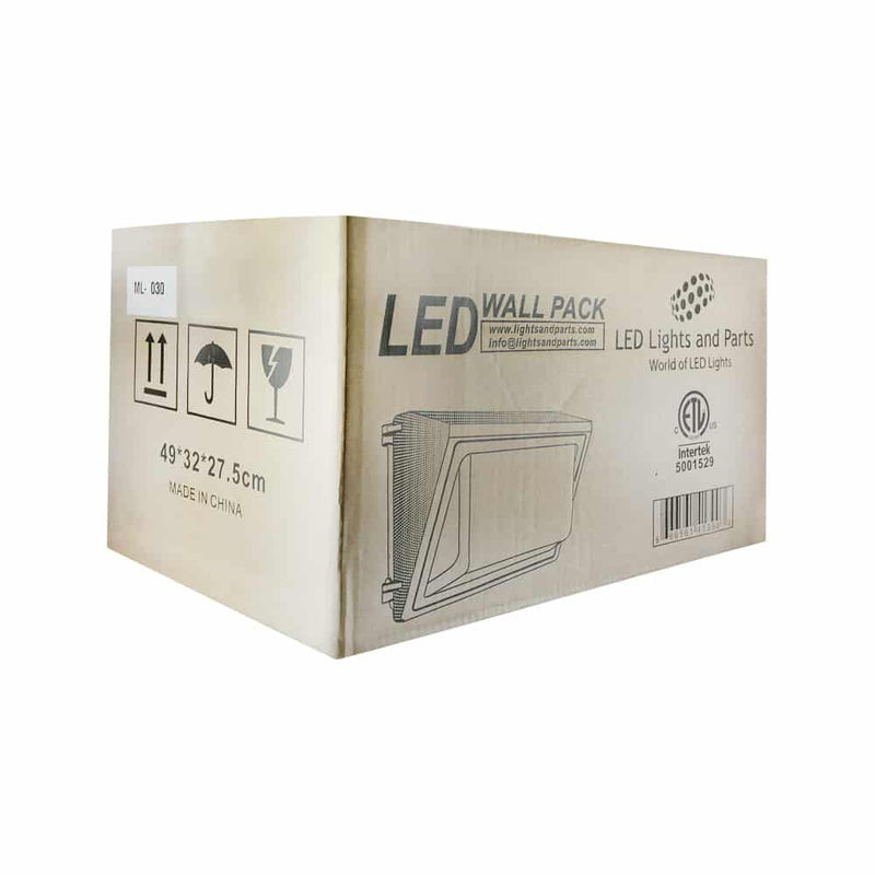 LED Wall Pack Light ML-WPB-130W-50, 100-277V 130W 5000K(Daylight) - ledlightsandparts