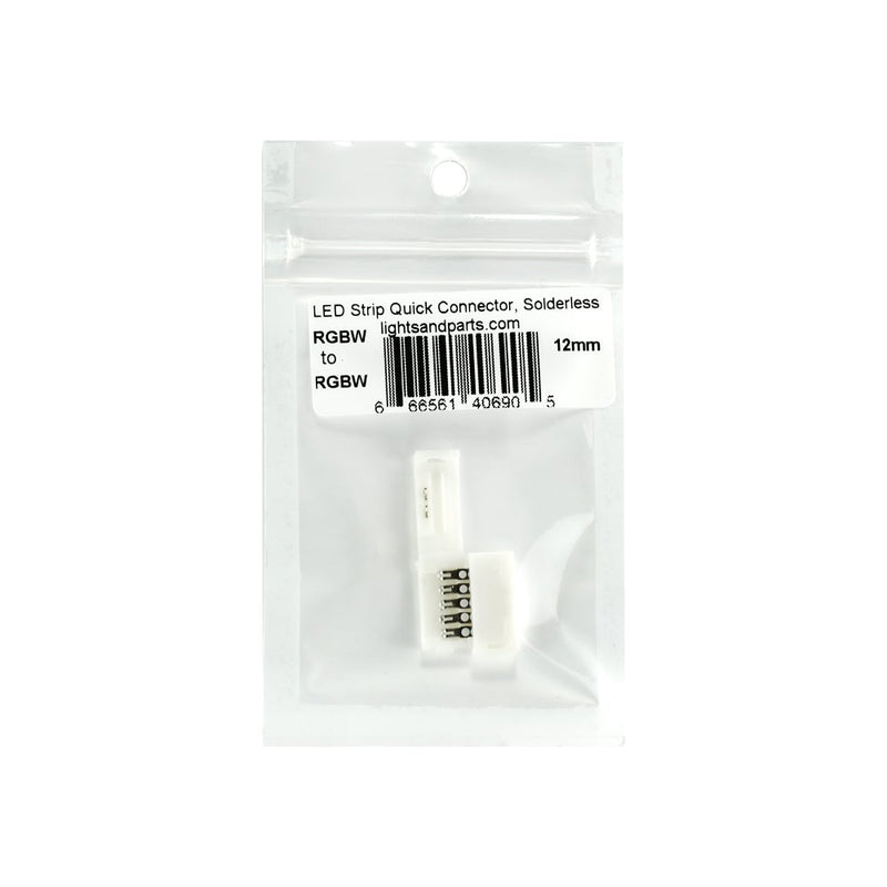 RGBW to RGBW LED Strip Quick Connector 12mm Solderless - ledlightsandparts
