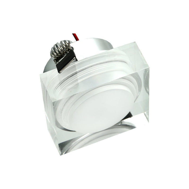 Square Pot Light, 12V 3W 3000K(Warm White) - ledlightsandparts
