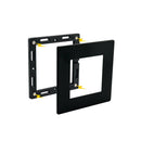 AD-107T-2.2W-12V Square Cabinet Puck Light, 12V 2.2W 3000K Black - ledlightsandparts