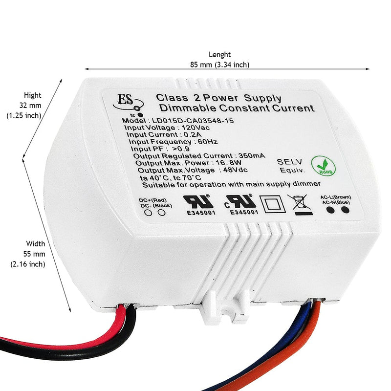 IP20 350mA 16.5W Constant Current Dimmable LED Driver 1W210DA IP20 350mA 16.5W Constant Current Dimmable LED Driver 1W210DA