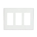 Leviton Decora Screwless Wallplate 3-Gang White - ledlightsandparts