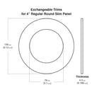 4 inch Round flat Panel light 9W 5CCT (Black Nickel Cover) - ledlightsandparts
