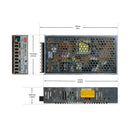 Mean Well NES-200-12 Metal Case Non-Dimmable LED Driver, 12V 17A 204W - ledlightsandparts