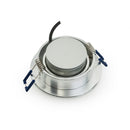 VBD-MTR-70T Recessed LED Light Fixture, 3 inch Round Recessed Brushed Chrome - ledlightsandparts