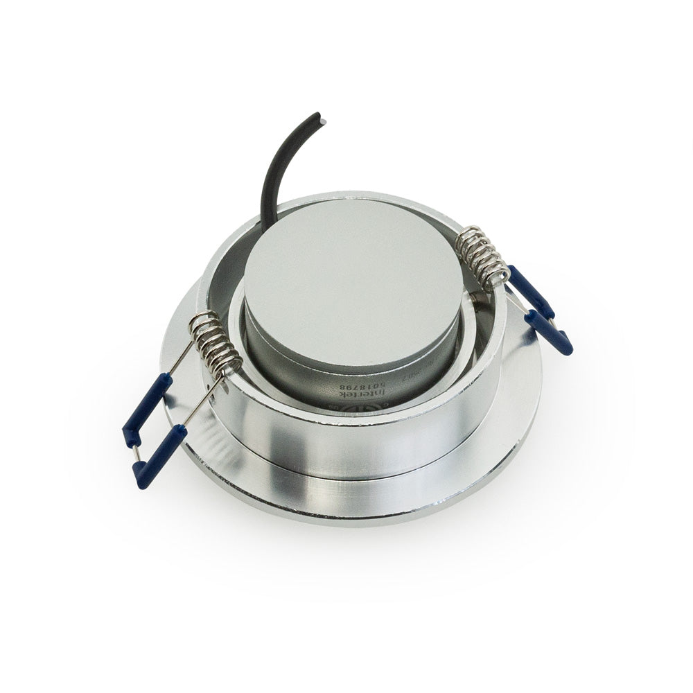 MTR-70T 12V Recessed LED Light Fixture, 3 inch Round Recessed Brushed