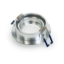 VBD-MTR-70T Recessed LED Light Fixture, 3 inch Round Recessed Brushed Chrome - ledlightsandparts