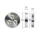 RD15 Cabinet Light 12V 3W Silver Grey CCT(3K, 4K) - ledlightsandparts