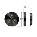 RD15 Cabinet Light 12V 3W Black CCT(3K, 4K) - ledlightsandparts