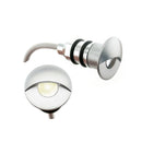 C1024WW Recessed Step Light/Deck Light Silver-Grey Eyelid Light, 12V 1W 3000K(Warm White) - ledlightsandparts
