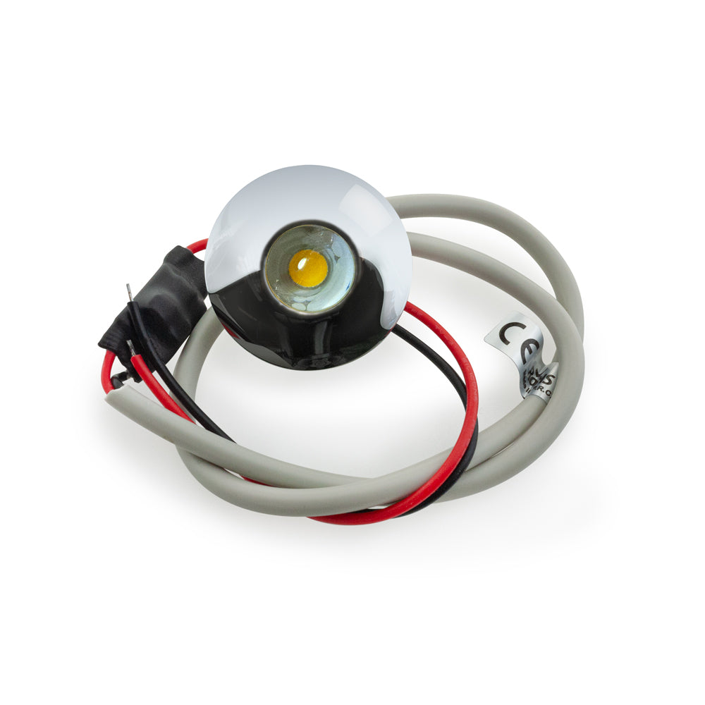 Small Round LED Recessed Lights C1006 12V 1W Round Oval - Warm White