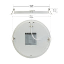 8 inch Low Voltage Dimmable LED Panel Light PA3C08, 12V 18W 3000K(Warm White) - ledlightsandparts