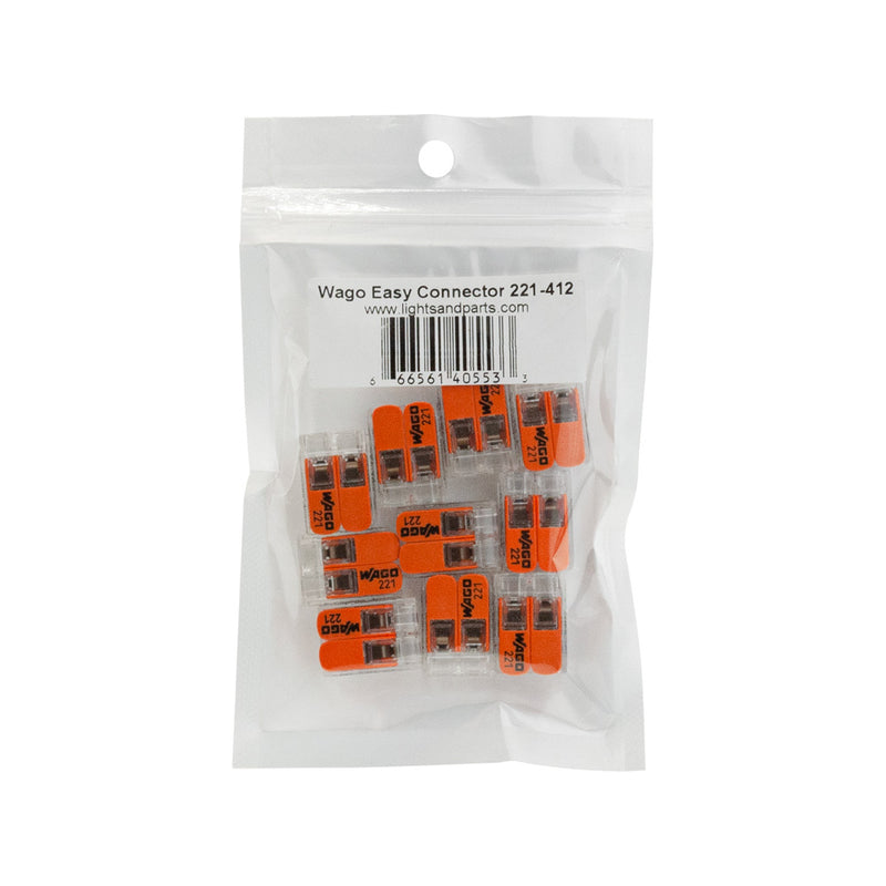 Wago Lever-Nuts Easy Connector 221-412 (Pack of 10)