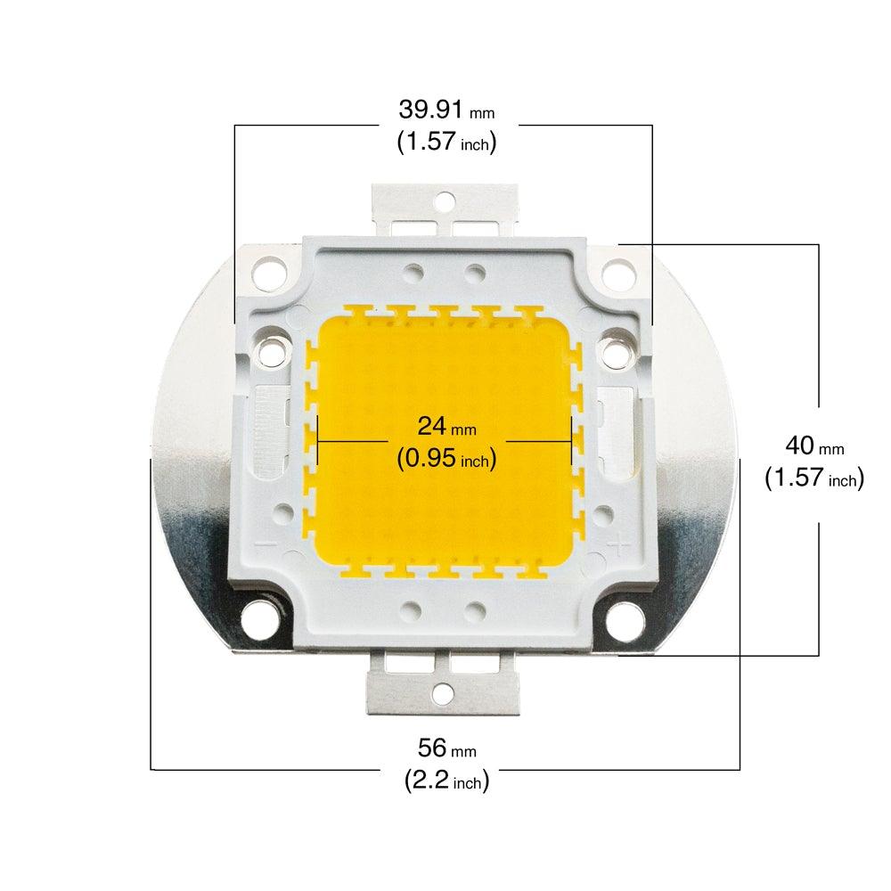 thumbnail image 2 of 500pcs 1W Pure White LED Chips – 100-110LM, 6000-6500K, High Power 2 of 3