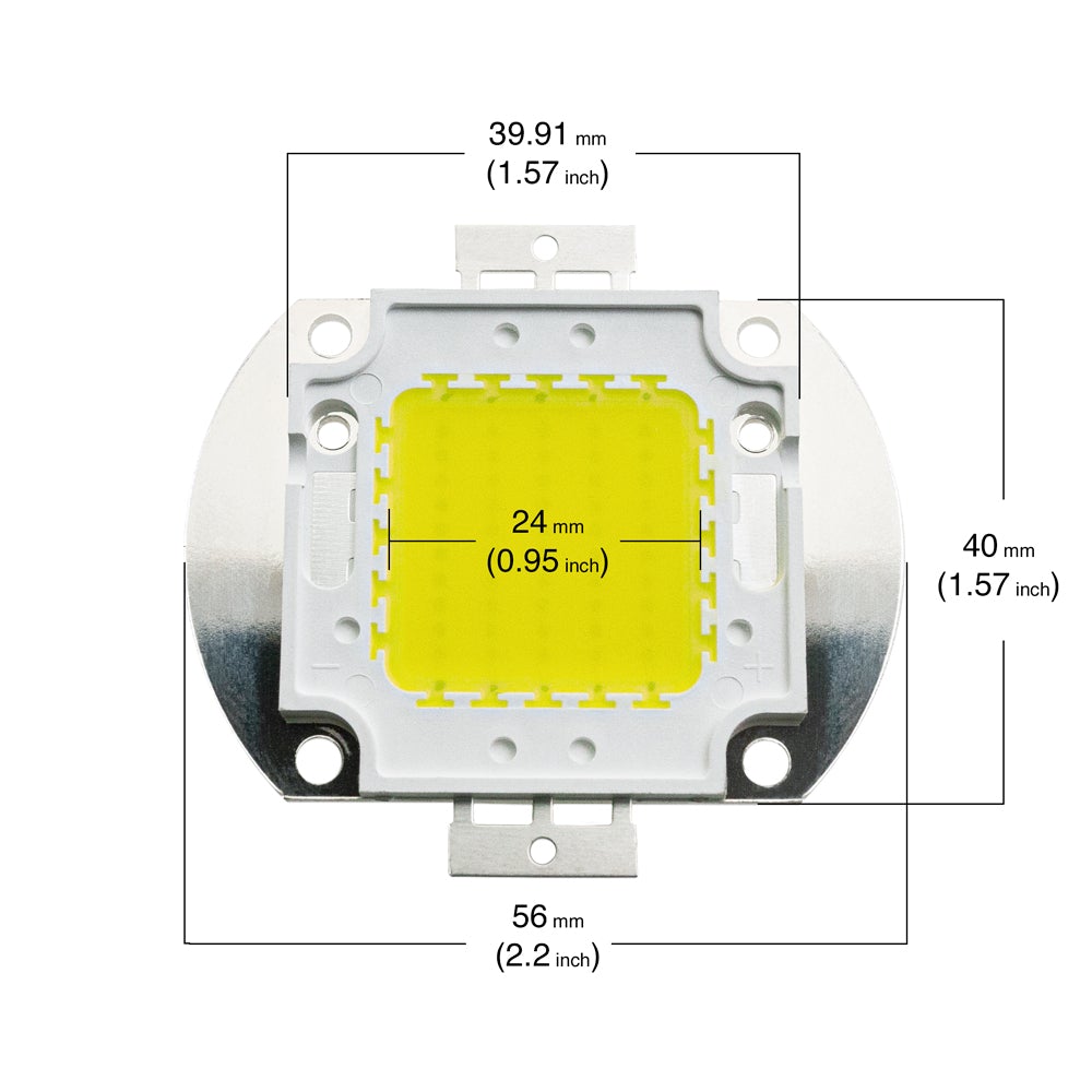 50W High Power LED Chip 6000K (Cool White)