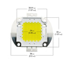 50W High Power LED Chip 6000K (Cool White) - ledlightsandparts