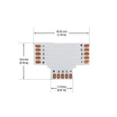 PCB type RGBW 3 Way Expansion Connector (Pack of 2)