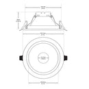 VBD-MTR-17C Recessed LED Light Fixture, 5 inch Round Polished Chrome - ledlightsandparts