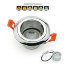 VBD-MTR-16C Recessed LED Light Fixture, 3 inch Round Chrome- ledlightsandparts