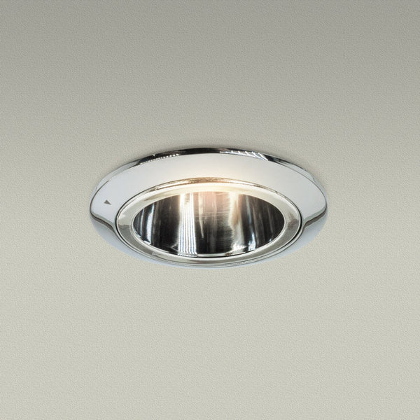 16C MR16 Light Fixture (Chrome), 3 inch Round Recessed Downlight - ledlightsandparts