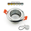 VBD-MTR-16C Recessed LED Light Fixture, 3 inch Round Chrome- ledlightsandparts