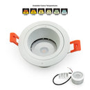 VBD-MTR-16W Recessed LED Light Fixture, 3 inch Round White - ledlightsandparts