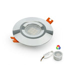 VBD-MTR-14C Recessed LED Light Fixture, 2.5 inch Round Chrome - ledlightsandparts