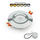 VBD-MTR-14C Recessed LED Light Fixture, 2.5 inch Round Chrome - ledlightsandparts