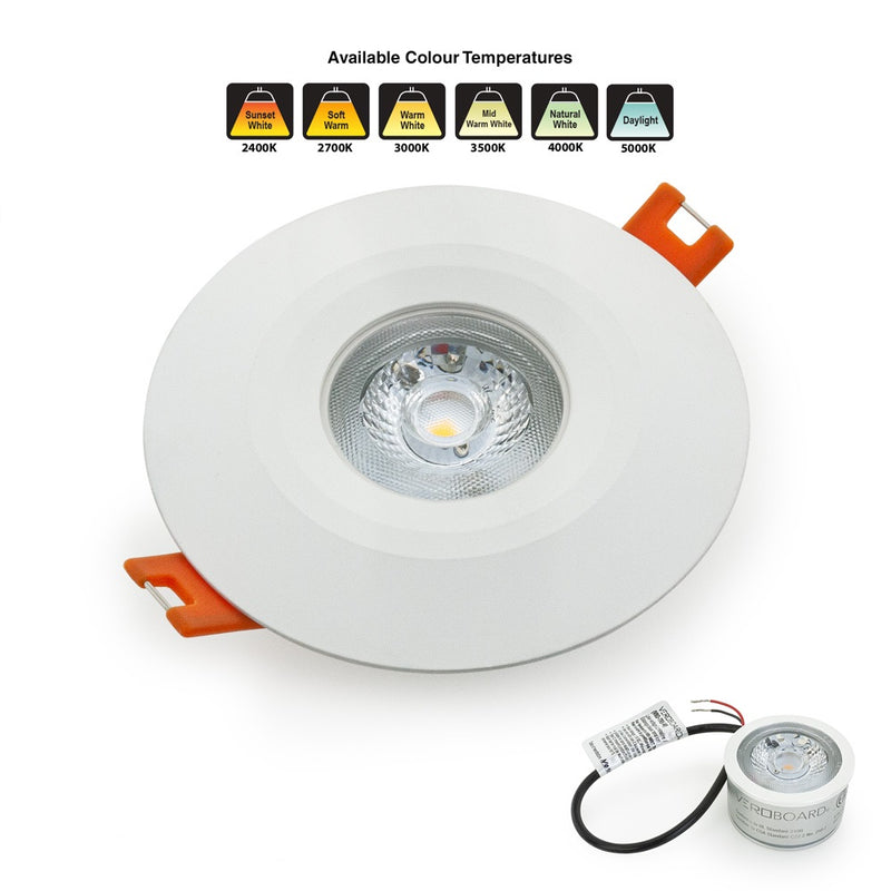 VBD-MTR-14W Recessed LED Light Fixture, 2.5 inch Round White
