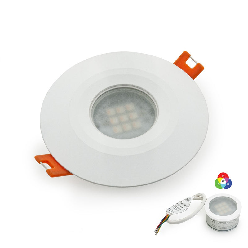 VBD-MTR-14W Recessed LED Light Fixture, 2.5 inch Round White