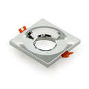 VBD-MTR-1C Recessed LED Light Fixture, 2.5 inch Square Chrome - ledlightsandparts