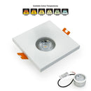 VBD-MTR-1W Recessed LED Light Fixture, 2.5 inch Square White