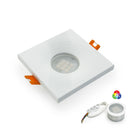 VBD-MTR-1W Recessed LED Light Fixture, 2.5 inch Square White