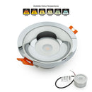 VBD-MTR-2C Recessed LED Light Fixture, 2.5 inch Round Chrome - ledlightsandparts