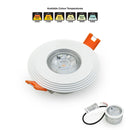 VBD-MTR-3W Recessed LED Light Fixture, 2.5 inch Round White- ledlightsandparts