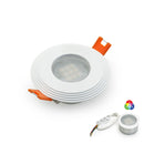 VBD-MTR-3W Recessed LED Light Fixture, 2.5 inch Round White- ledlightsandparts